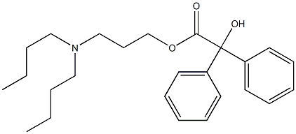 Benzilic acid 3-(dibutylamino)propyl ester Struktur