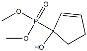 (1-Hydroxy-2-cyclopenten-1-yl)phosphonic acid dimethyl ester Struktur