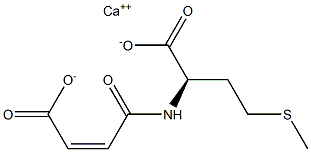 (R)-2-[[(Z)-3-Carboxy-1-oxo-2-propenyl]amino]-4-(methylthio)butyric acid calcium salt Struktur