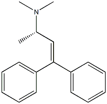 [S,(-)]-N,N,1-Trimethyl-3,3-diphenyl-2-propen-1-amine Struktur