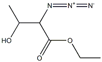 2-Azido-3-hydroxybutanoic acid ethyl ester Struktur