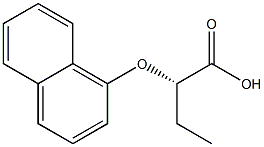 [S,(+)]-2-(1-Naphtyloxy)butyric acid Struktur