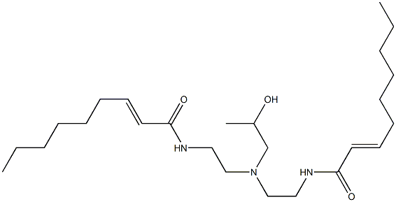 N,N'-[2-Hydroxypropyliminobis(2,1-ethanediyl)]bis(2-nonenamide) Struktur