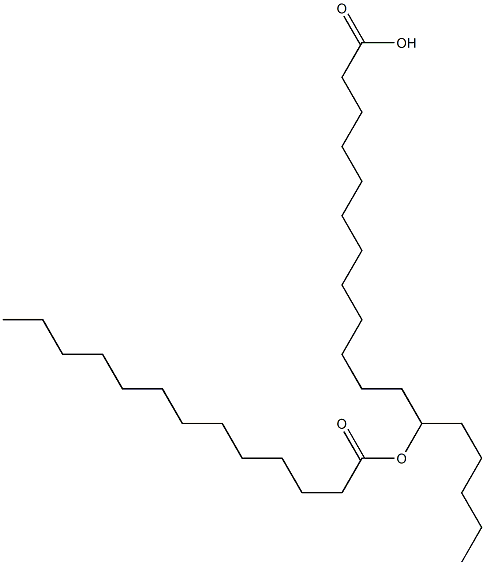 13-Tridecanoyloxyoctadecanoic acid Struktur