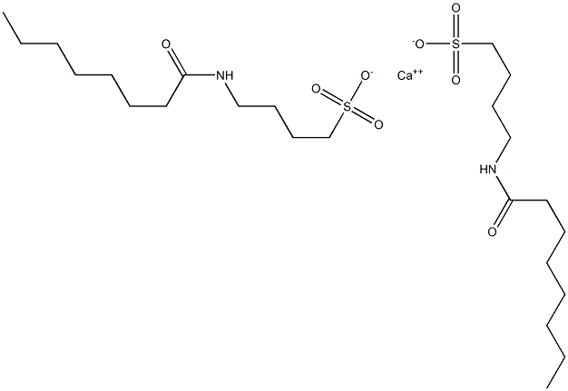 Bis(4-capryloylamino-1-butanesulfonic acid)calcium salt Struktur