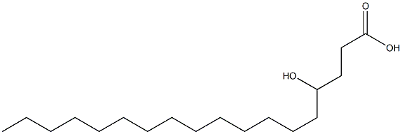 4-Hydroxyoctadecanoic acid Struktur