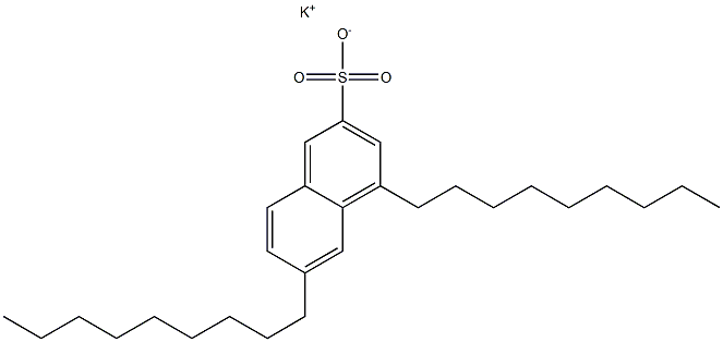 4,6-Dinonyl-2-naphthalenesulfonic acid potassium salt Struktur