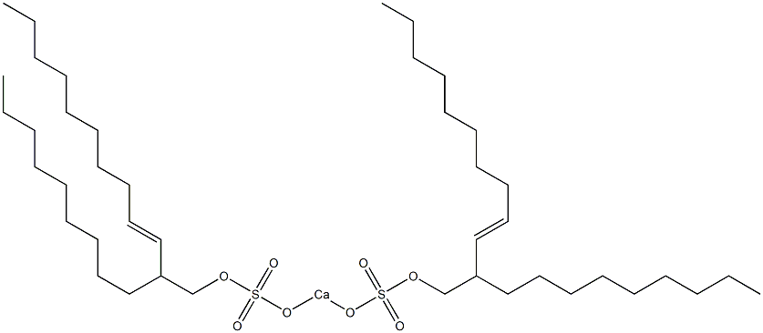 Bis(2-nonyl-3-dodecenyloxysulfonyloxy)calcium Struktur