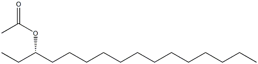 [S,(-)]-3-Hexadecanol acetate Struktur