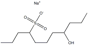 8-Hydroxyundecane-4-sulfonic acid sodium salt Struktur