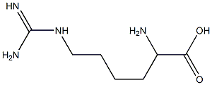 6-(Amidinoamino)-2-aminohexanoic acid Struktur