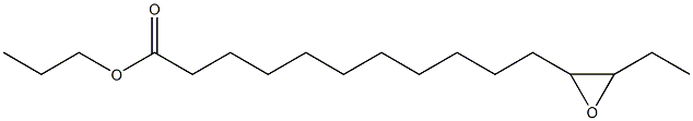 12,13-Epoxypentadecanoic acid propyl ester Struktur