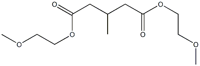 3-Methylglutaric acid bis(2-methoxyethyl) ester Struktur