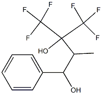 2-Methyl-1-phenyl-4,4,4-trifluoro-3-trifluoromethyl-1,3-butanediol Struktur