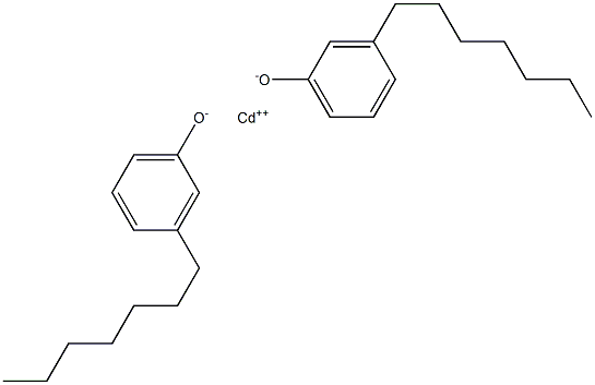 Cadmium bis(3-heptylphenolate) Struktur