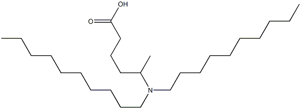 5-(Didecylamino)hexanoic acid Struktur