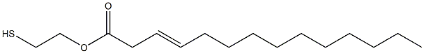 3-Tetradecenoic acid 2-mercaptoethyl ester Struktur