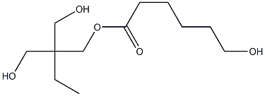 6-Hydroxyhexanoic acid 2,2-bis(hydroxymethyl)butyl ester Struktur