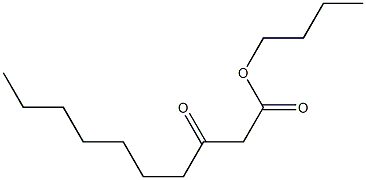 3-Oxodecanoic acid butyl ester Struktur