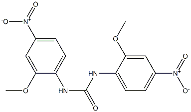 N,N'-Bis(2-methoxy-4-nitrophenyl)urea Struktur