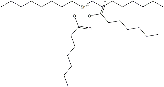 Diheptanoic acid dioctyltin(IV) salt Struktur