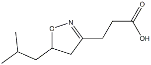 4,5-Dihydro-5-isobutylisoxazole-3-propionic acid Struktur