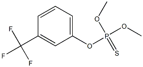 Thiophosphoric acid O,O-dimethyl O-[m-(trifluoromethyl)phenyl] ester Struktur