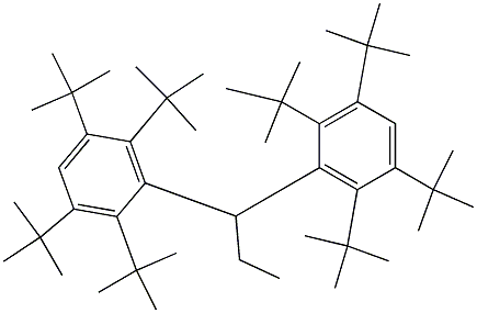 1,1-Bis(2,3,5,6-tetra-tert-butylphenyl)propane Struktur