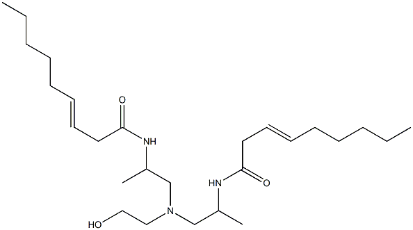 N,N'-[2-Hydroxyethyliminobis(1-methyl-2,1-ethanediyl)]bis(3-nonenamide) Struktur