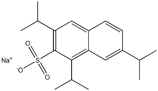 1,3,7-Triisopropyl-2-naphthalenesulfonic acid sodium salt Struktur