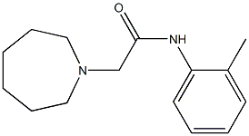 N-(2-Methylphenyl)-2-[(hexahydro-1H-azepin)-1-yl]acetamide Struktur