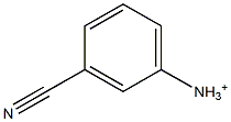 m-Cyanobenzenaminium Struktur