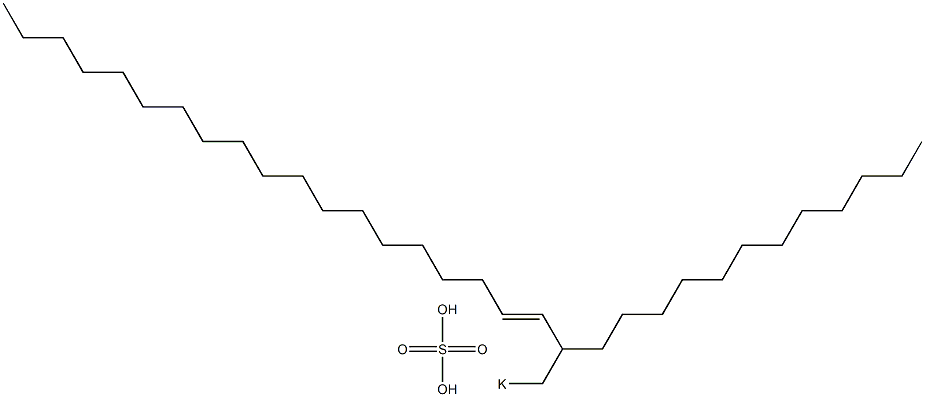 Sulfuric acid 2-dodecyl-3-henicosenyl=potassium ester salt Struktur