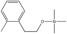 1-[2-(Trimethylsilyloxy)ethyl]-2-methylbenzene Struktur