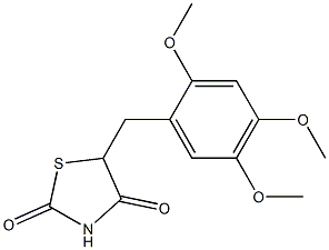 5-(2,4,5-Trimethoxybenzyl)-2,4-thiazolidinedione Struktur