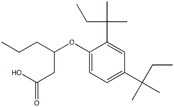 3-(2,4-Di-tert-pentylphenoxy)hexanoic acid Struktur