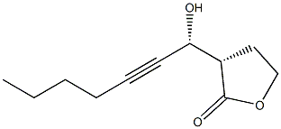 (3S)-3-[(R)-1-Hydroxy-2-heptyn-1-yl]dihydrofuran-2(3H)-one Struktur