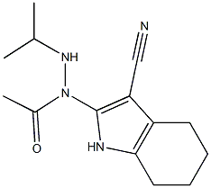 2-[(Isopropylamino)acetylamino]-4,5,6,7-tetrahydro-1H-indole-3-carbonitrile Struktur