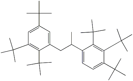 2-(2,3,4-Tri-tert-butylphenyl)-1-(2,3,5-tri-tert-butylphenyl)propane Struktur