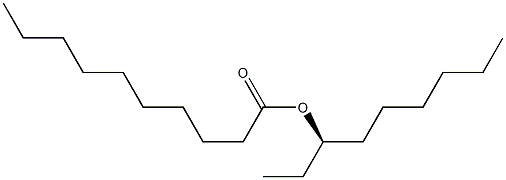 (+)-Decanoic acid [(R)-nonane-3-yl] ester Struktur