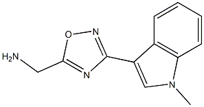 3-[5-Aminomethyl-1,2,4-oxadiazol-3-yl]-1-methyl-1H-indole Struktur