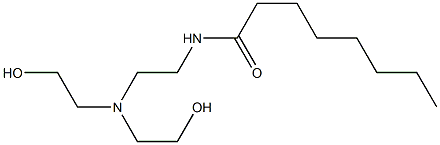 N-[2-[Bis(2-hydroxyethyl)amino]ethyl]octanamide Struktur