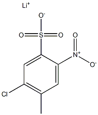 6-Chloro-3-nitrotoluene-4-sulfonic acid lithium salt Struktur