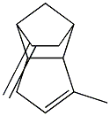 3-Methyl-8-methylenetricyclo[5.2.1.02,6]dec-3-ene Struktur