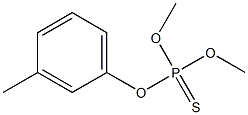 Thiophosphoric acid O,O-dimethyl O-[m-methylphenyl] ester Struktur