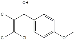 1-(4-Methoxyphenyl)-2,3,3-trichloro-2-propen-1-ol Struktur