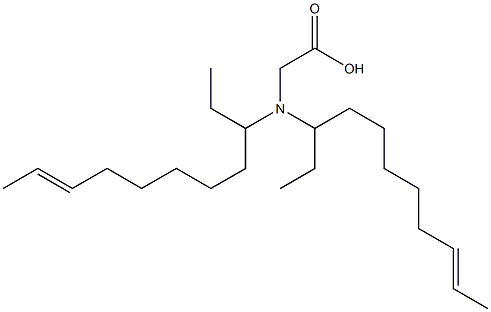 N,N-Di(9-undecen-3-yl)aminoacetic acid Struktur