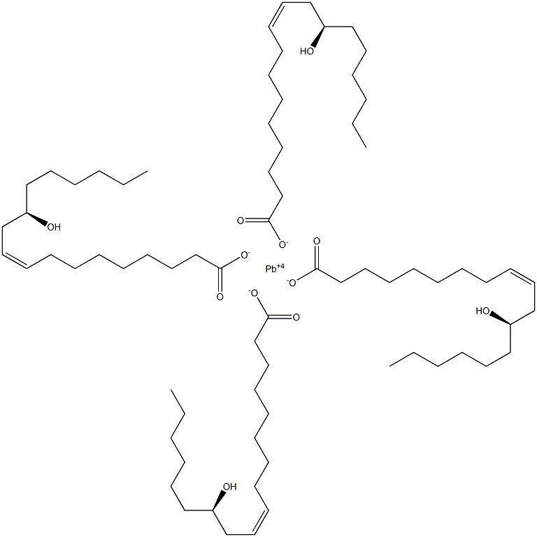 Tetrakisricinoleic acid lead(IV) salt Struktur