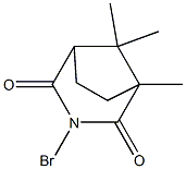 3-Bromo-1,8,8-trimethyl-3-azabicyclo[3.2.1]octane-2,4-dione Struktur