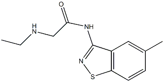 N-(5-Methyl-1,2-benzisothiazol-3-yl)-2-ethylaminoacetamide Struktur